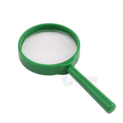 China Factory Hot Sale 60mm Child's Toy Handheld Colored Magnifier Lens Plastic Toy Magnifying Glass For Children for sale