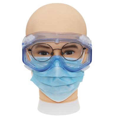 China Wide-vision safety protection price cheap anti-fog protective glass safety glasses eye shield oversized eye shield for sale