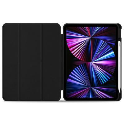 China Auto-sleep Magnetic Function Back Cover Acrylic Thin Transparent Flip Stand Smart Case For iPad Pro 12.9 5th Case 2021 for sale