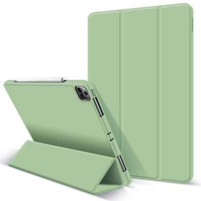 China 11 Inch Stand Auto-Sleep Magnetic Function Case New For iPad Pencil Stand TPU Triple Soft Cover For iPad Pro 11 2020 for sale