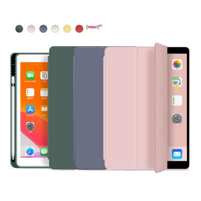 China Magnetic Stand Auto-sleep Work Ultra Thin Soft TPU Silicone Pencil Stand Tablet Case For Apple iPad mini 5 Cover for sale