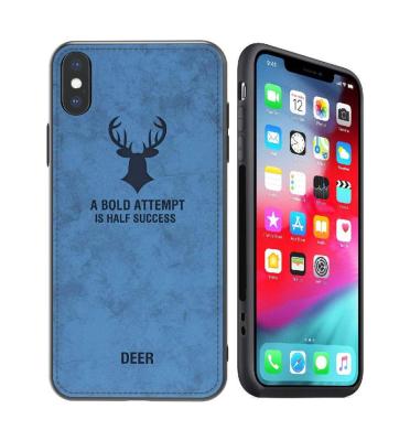 China Magnetic Stand Auto-sleep Function Deer Pattern Leather Cover For Apple iPhone XS Shockproof Luxury Soft Silicon Powerful Slim Phone Case For iPhone XS Max XR for sale