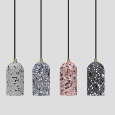 China Nordic Living Dining Room Bedroom Terrazzo Pendant Light Minimalism Decorative Nordic Dining Room Lighting for sale