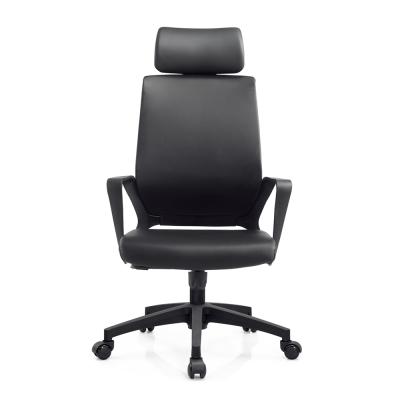 China (Height) adjustable luxury comfortable boss chair with black headrest for sale