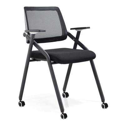 China Multifunctional modern design office mobile training room chair with armrest for sale