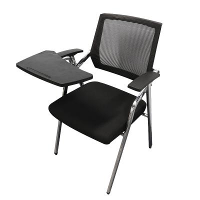 China Foldable High Quality Plastic Folding Chair With Notepad For Students Study Train Chair for sale