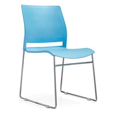 China Cheap stackable blue visotor cooling chair for conference for sale