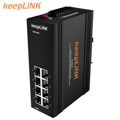 Китай Industrial LACP IEEE 802.3af&at 8ports poe din controlled rail switches 48v power supply продается