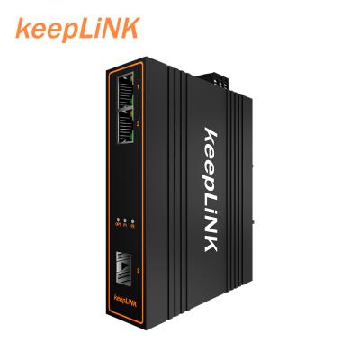 中国 Industrial Unmanaged Mini Network L2 3 Port Media Converter Ethernet Switch 1G 販売のため