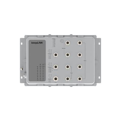 China POE 8 Port Gigabit PoE Ethernet Waterproof IP67 Industrial Switch for sale