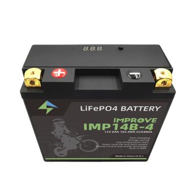 China Starting Battery China Wholesale Lithium Iron Phosphate Battery 12V8AH Maintenance Free Motorcycle Battery for sale