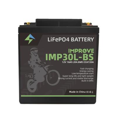 China Starting battery China wholesale lifepo4 battery 12V16AH maintenance free motorcycle battery for sale