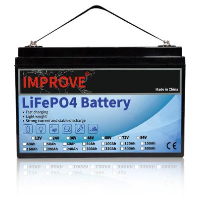 China China Manufacture Deep Cycle Solar Powered Batteries 12v100ah Lifepo4 Storage Rechargeable Lithium Battery High Cycle 3000 Cycles for sale