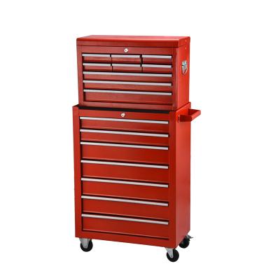 China Luxury 16 Drawers Rolling Tool Chest Metal Cabinet Rolls Portable Sliding Storage Box for sale