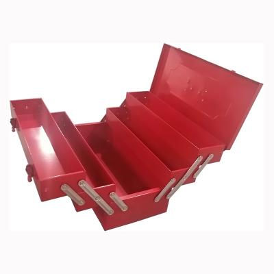 China New 5 Tray Deluxe Portable Heavy Duty Steel Universal Tool Box Cantilever With A Lid for sale