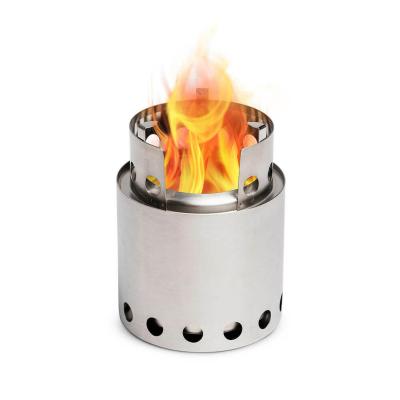 China Outdoor Camping Hiking Backpacking Camp Stove Portable Traveling Outdoor Wood Camping Stove Burning Backpacking Stove for sale