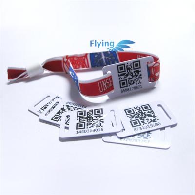 China Waterproof / waterproof QR rfid tag identification for event wristband, woven rfid wristband, rfid wristband for sale