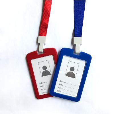 China Fashion Silicone ID Card Holder Popular Hot Selling ID and Name Badge Holder for Worker Stuff Employees Students Business Credit Card for sale