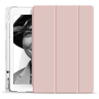 China Shockproof Flip Case TPU Transparent Clear Case For iPad 10.2 Inch Back Cover For iPad 7th Generation for sale