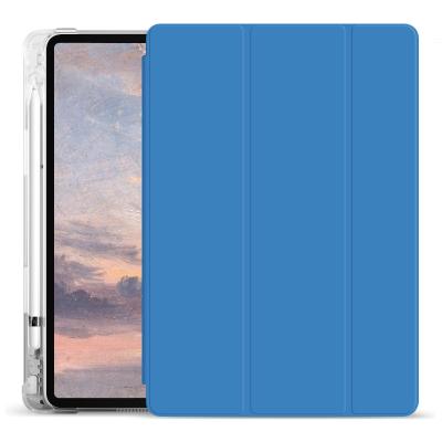 China Case Flip Case Cover Triple Slot Flip Case Pencil TPU Back Cover For iPad Pro 12.9 2020 for sale