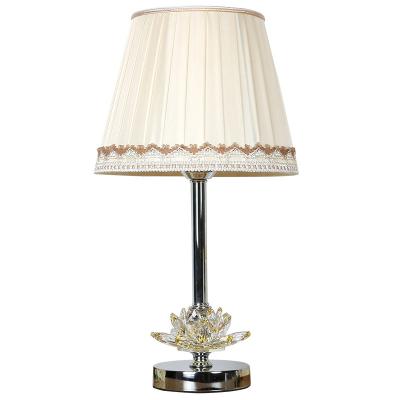 China New-designed CRYSTAL TABLE LAMPcordless pendent lamp with fabric shade Crystal Lamp Nordic Modern Crystal Lamp for sale