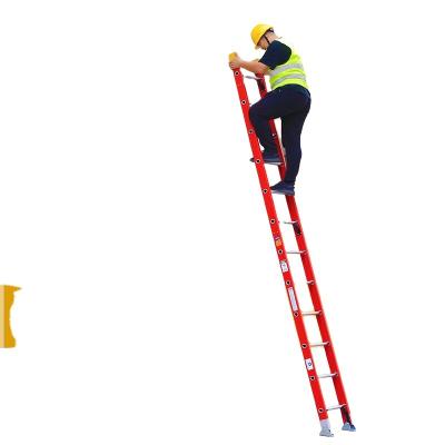 China Outdoor Modern Single Insulation Ladders FRP Fiberglass Step Ladder Insulation Ladder for sale