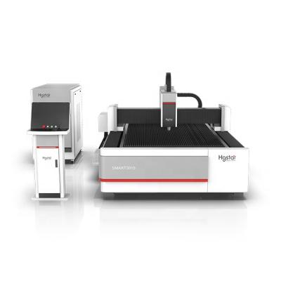 China 3015 IPG 1000w water cooled laser cutting machine for cut metal materials from HGSTAR for sale