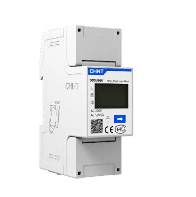 China CHINT smart Low Voltage Modular DIN Rail Products Single Phase three phase DIN-Rail Meter DDSU666 for sale