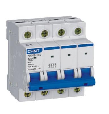 China CHINT NXBH-125 1P 2P 3P 4P Din Rail AC 230V 400V 20A up to 125A Switch disconnector NXBH 125 for sale