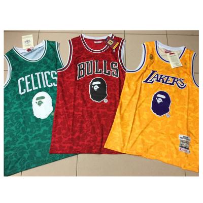 China 90S Hip Hop Antibacterial Clothing For Party, Halloween And Daily Life Bape Basketball Tank Tops For Men for sale