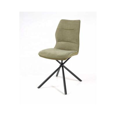 China Hot Sale New Design Foldable Luxury Dining Room Furniture Green Velvet Fabric Dining Chairs Restaurant Dining Chair for sale