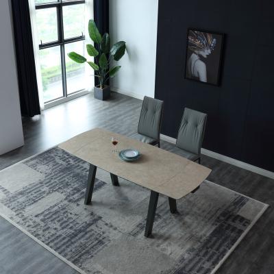 China DINING TABLE Ceramic Extendable Dining Table Sets for sale