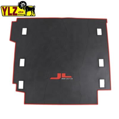 China Durable Red Rubber Car Trunk Tail Box Protector Mat For Jeep Wrangler JL for sale