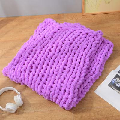 China Top Fashion Soft Breathable Comfortable Warm Luxury Breathable Knit Throw Blanket for sale