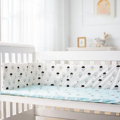 China Anti-collision Removable Washable Crib Bumper Newborn Baby Crib Crib Bumper for sale