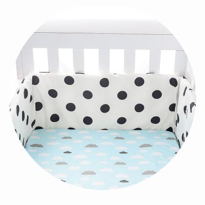 China Custom Crib Bumper Newborn Baby Crib Anti-collision Removable Washable Circumference for sale