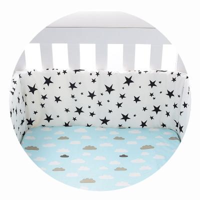 China Crib Safety Baby Bumper Playpens 2021 New Cartoon Printed Detachable Baby Crib Bumper for sale