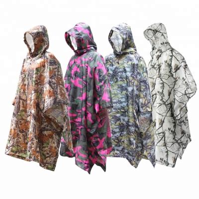 China 2019 Poncho Cloak camouflage soft outdoor camping rainproof tending raincoats for sale