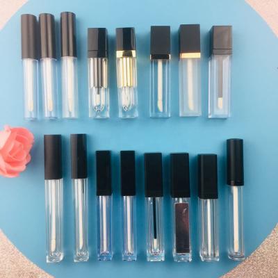 China Low moq private label waterproof lip gloss bottle for empty lip gloss tube with high quality plastic wand for sale