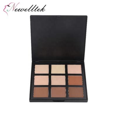 China Popular Waterproof 9 Colors Face Shading Highlighter Bar Powder Makeup Private Label Contour Palette for sale