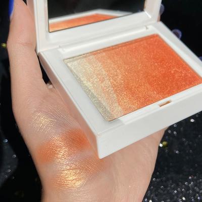 China Sunscreen Highlighter Contour Bronzer Palette Blush Private Label Powder Custom Blush Palette for sale