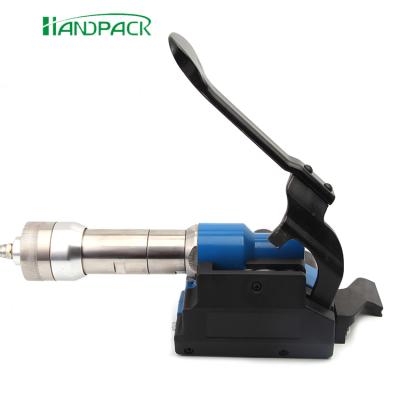 China machinery & Semi-automatic Handheld Strapping Tool Light Weight Material Saving Pneumatic Fiber Tying Tensioner for sale