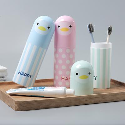 China Viable Portable Toothpaste Cup Toothpaste Storage Box Toothbrush Travel Bathroom Mouthwash Cup Moving Set for sale