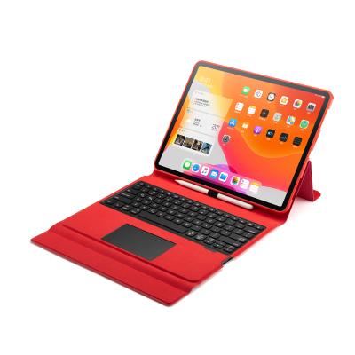 China New Backlight Wireless Keyboard Case With Protective Folding Cover PU With Touchpad With Pen Sleeve Keyboard Case For Ipad 12.9 for sale