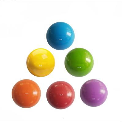 China Strong Gym Equipment Set Soft PVC Exercise Weighted Slam Ball For Weight Training for sale