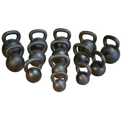 China Cast Iron Weightlifting Powder Coated Cast Iron Kettlebell For Gym Power Training for sale