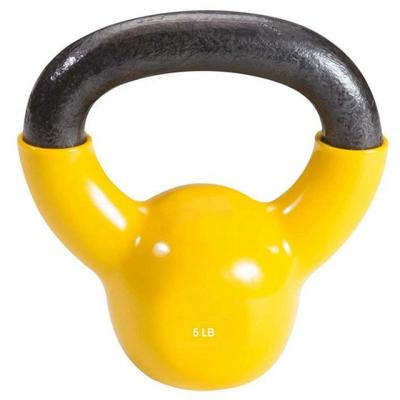 China Cast Iron + PVC Factory Wholesale Weightlifting Bodybuilding Vinyl Dumbbell Set High Quality for sale