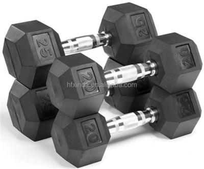 China PVC injection hex dumbbell training equipment 5-50lb instock sizes ready for delivery for sale