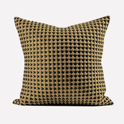 China Factory Outlet Anti-Static Indoor Sofa Pillow Cushion Yellow Pure Hand - Woven Cushion Cover Decoration for sale