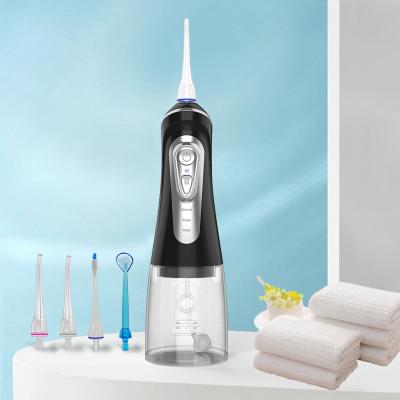 China Wholesale Dental Oral Waterproof Portable Irrigator Modes 320ml Irrigator Flosser Tooth Device Water Usb Rechargeable Water Cleaning Flosser IPX7 9 for sale